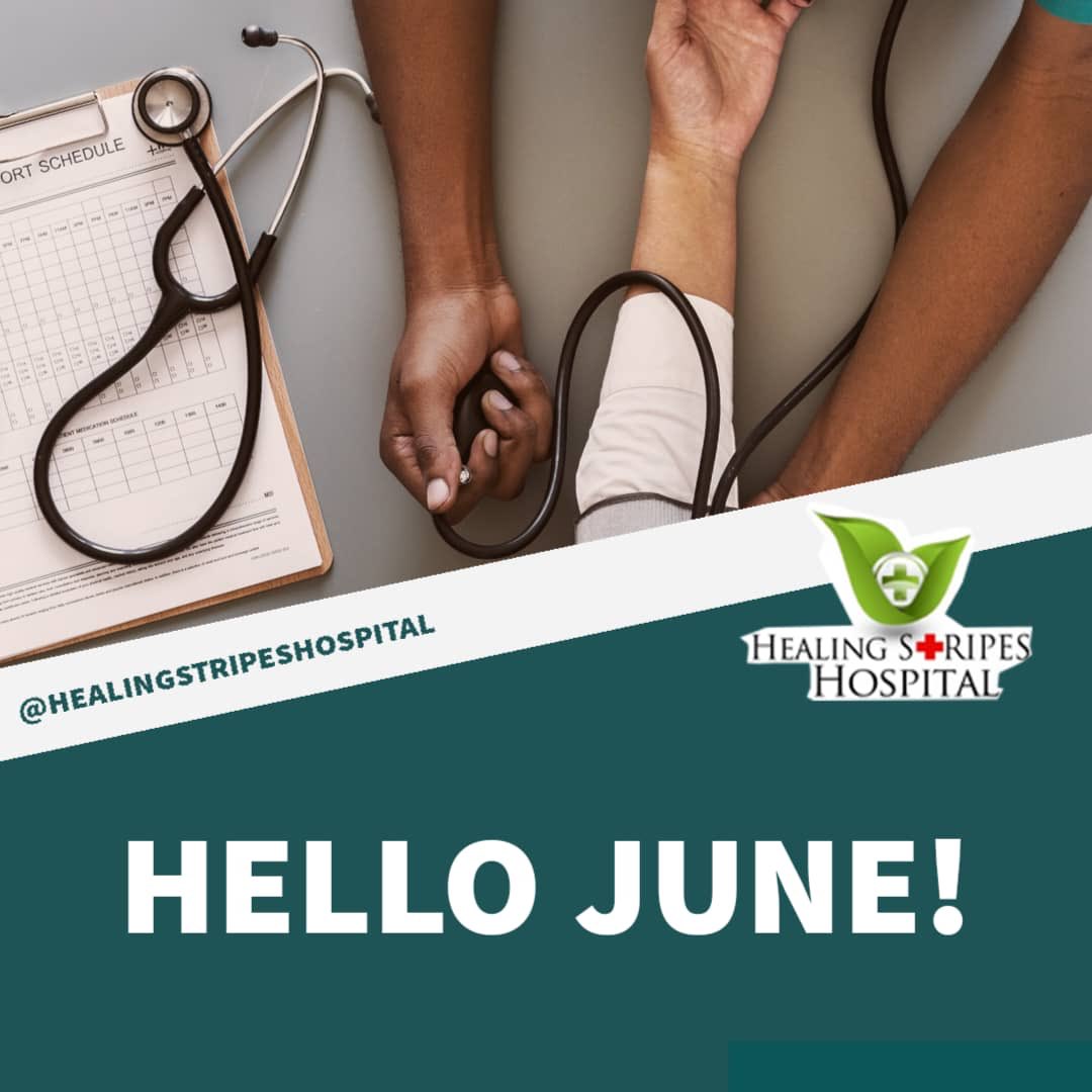 HealingStripesH's tweet photo. Welcome to June. We pray this month suits you and your family. Don’t forget to take advantage of our virtual consultation services. You can speak to a doctor from the comfort of your homes. 

Call 09029442717, 08028970451 or 09024121754 to get started https://t.co/EDdc5FsMHl