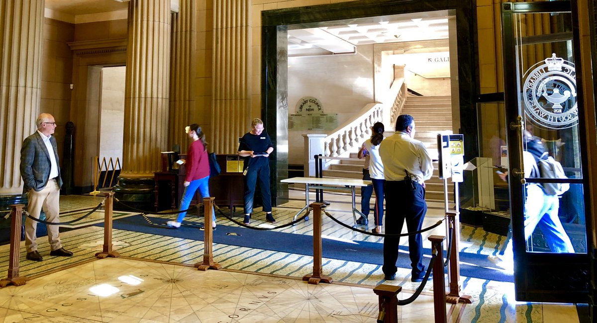 statelibrarynsw's tweet photo. "There’s nowhere better than the Library, and I’m glad I’m not the only one who thinks that.” – State Librarian John Vallance, reflecting on our first day back since the lockdown. #DxLab @abcsydney 

Read his full entry on the #TheDiaryFiles here: https://t.co/gISUlM1a0n https://t.co/45h5KEYGFa