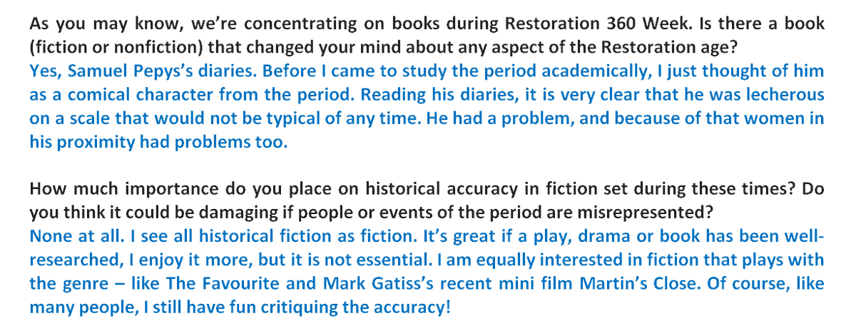 RestorationHat's tweet photo. Thank you so much to @RebeccaRideal for being part of #Restoration360Week
And of #Restoration360Hangover seeing as I'm late getting this interview up! My apologies about that. https://t.co/D4DeWqcLVR