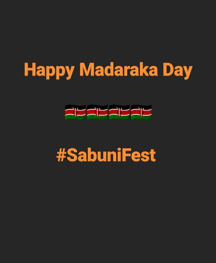 SabuniFest's tweet photo. Happy Madaraka Day
#SabuniFest #MadarakaDay
#HapppyMadarakaDay https://t.co/bYk88LigFz
