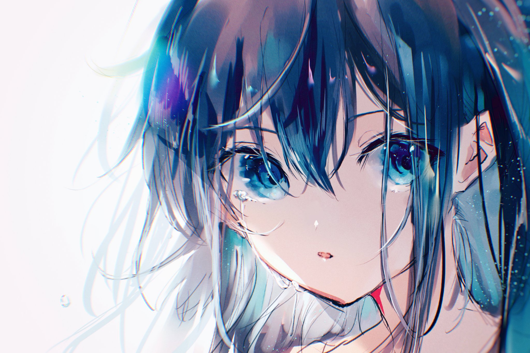 Twitter 上的 彩羽とも 青の少女 イラスト オリジナル T Co Thx86agcjq Twitter