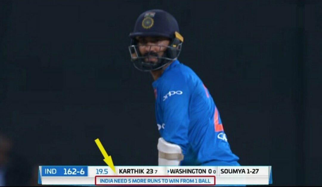 If you know what happened next.... 
Happy Birthday Dinesh Karthik 