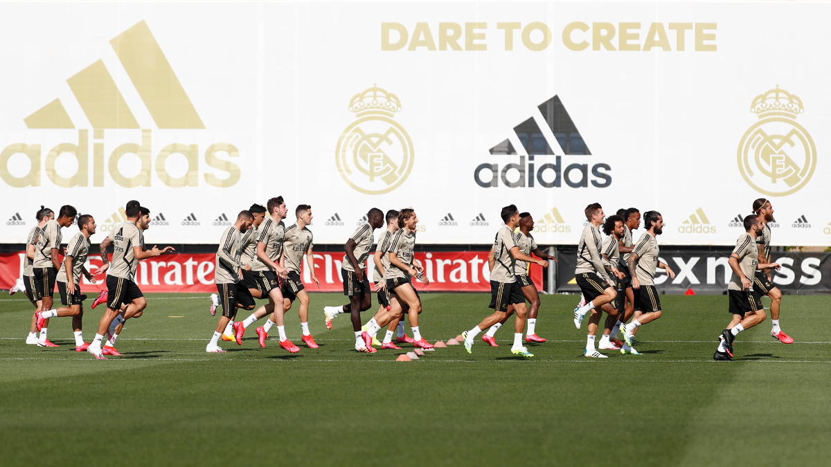 El Real Madrid trabajó con todo el equipo al completo (Foto: RM).