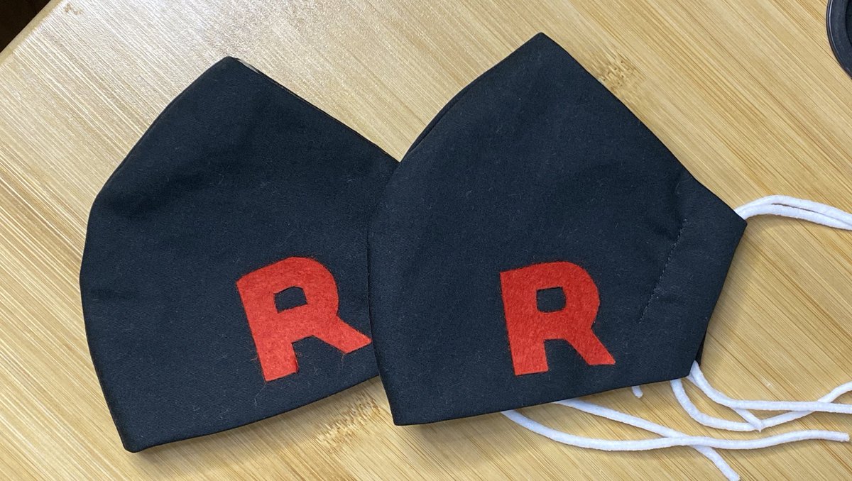 あげは ロケット団マスク完成 Teamgoroket ロケット団 ポケモンgo Pokemongo 手作りマスク あげマスク