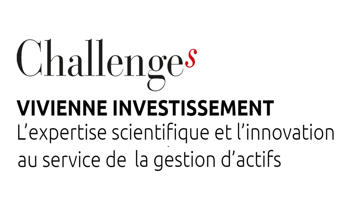 Vivienne_IM's tweet photo. [Presse] "Vivienne Investissement, l'expertise scientifique et l'innovation au service de la gestion d'actifs." 
Retrouvez l'article en intégralité dans @Challenges🔽 
#innovation #IA #gestiondepatrimoine
https://t.co/pnBzmQL1BQ https://t.co/4NqOzcPm9c