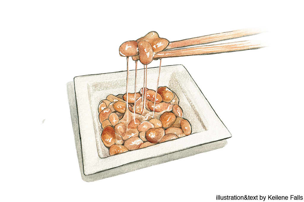 Discover Japan ディスカバー ジャパン このオノマトペ英語でなんて言う イラストレーターのケイリーンさんに 気になるオノマトペと英語での表現を聞きました ねばねば Slimy Slaimi The Slimy Texture Of Natto Requires Some Skill To Eat