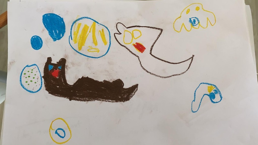 BsVfoundation's tweet photo. Miss Angela read the story ‘Vicky the Very Silly Vet’. We pay attention because we have to answer questions and, also we can try and draw a picture and write a list of the animals and the food each animal ate. #StoryTimeIsFun #LovelyDrawers #BSV #CognitaWay @BritishValencia https://t.co/h3PQNsxGA5