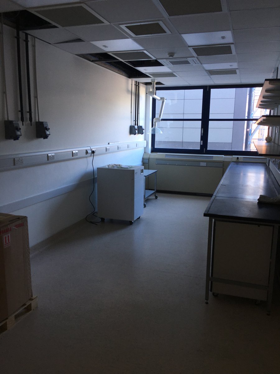 Frank_Menke's tweet photo. Back at @TheSainsburyLab after 81 days. Just in time for the arrival of our new @bruker #TimsTOFPro #MassSpec. New TSL Proteomics lab refurbished and ready for the TimsTof and @thermofisher #Orbitrap Fusion to sit side by side. Exiting times ahead!😃 https://t.co/ILAn3swvkb