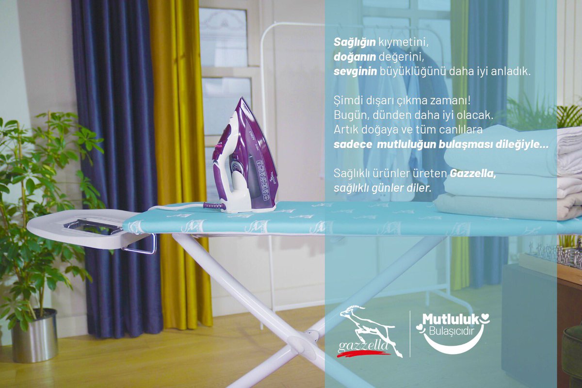 Sadece mutluluğun bulaşması dileğiyle...

Sağlıklı ürünler üreten Gazzella, sağlıklı günler diler.

#gazzella #silter #ütü #ütümasası #sağlıklıgünler