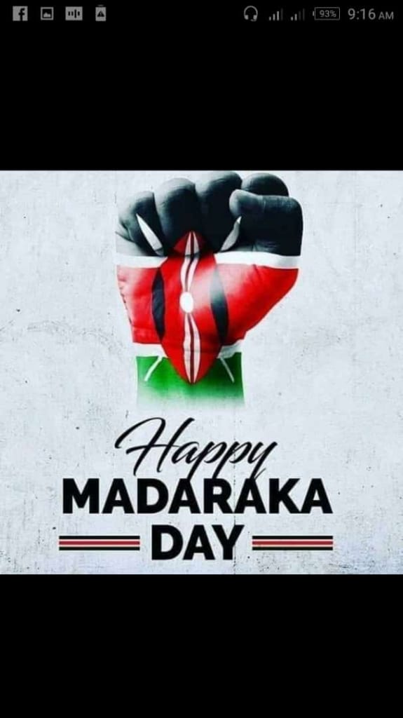 Happy madaraka day to all Kenyans the worst ever celebrated in history