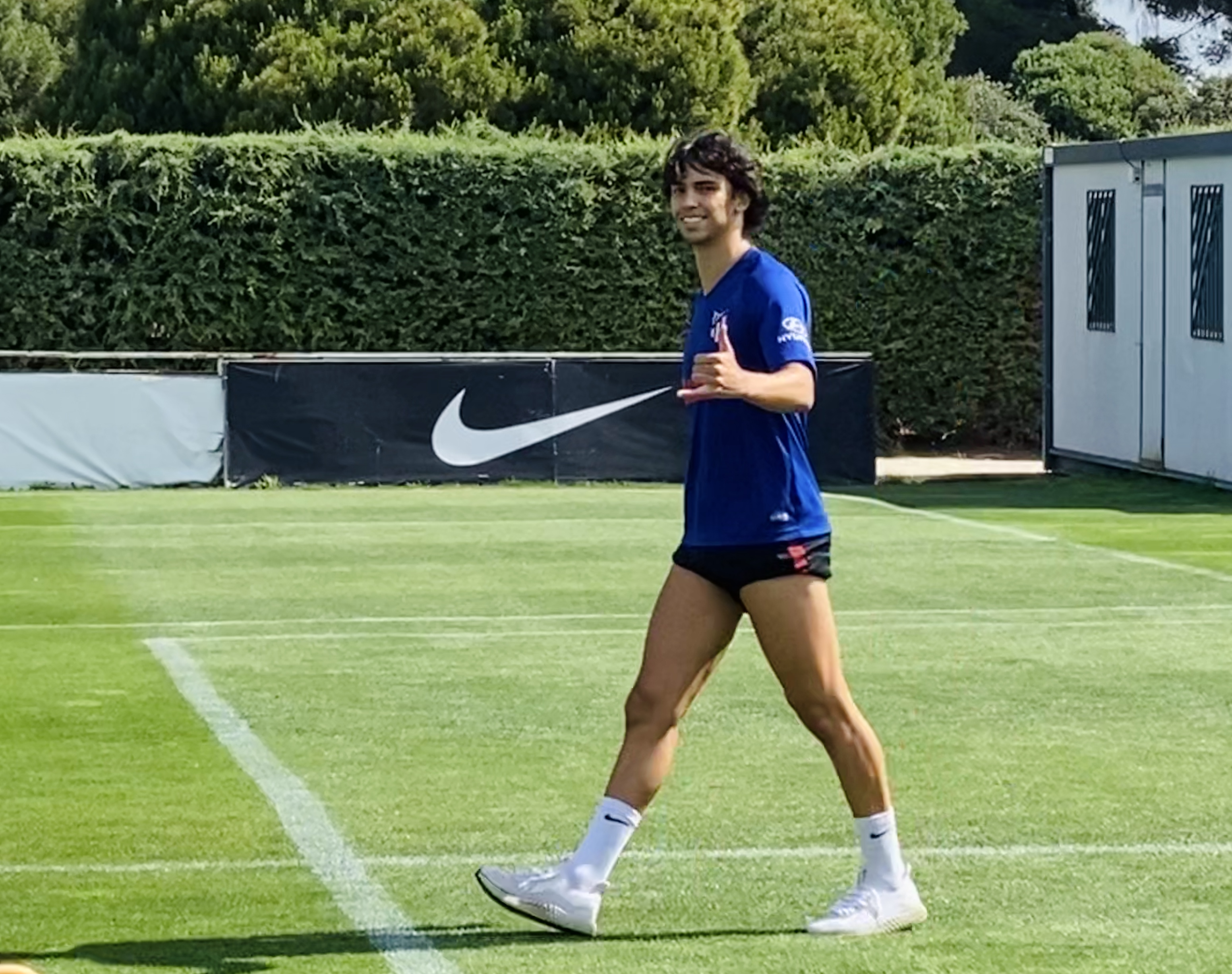 Joao Félix, sobre el césped (Foto: ATM).