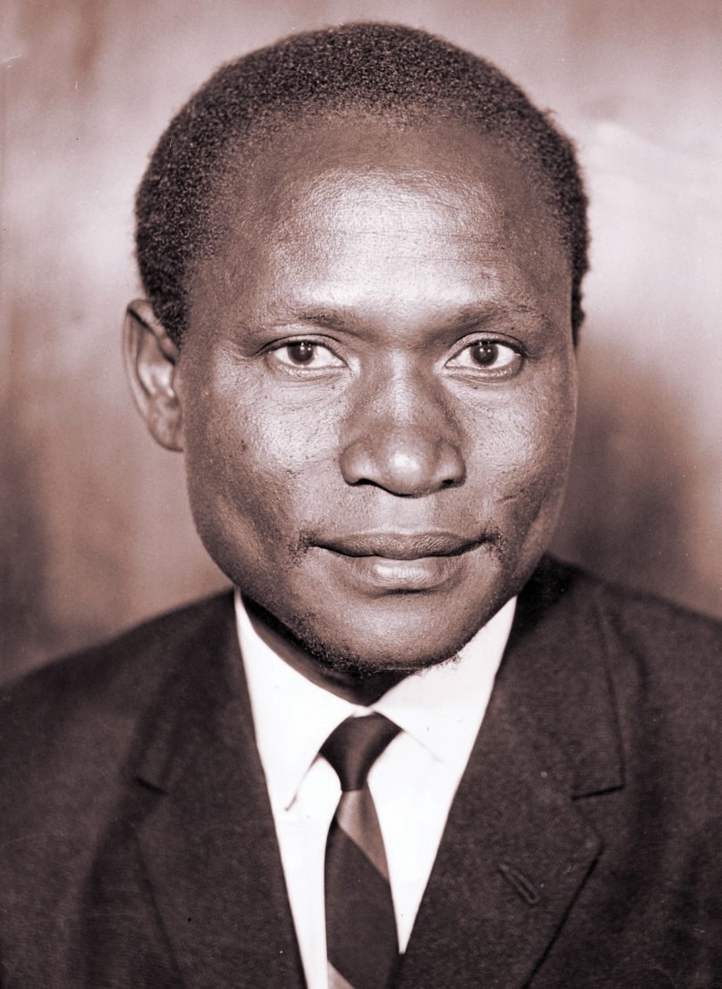 13/Ramogi Achieng Oneko (1920–2007) was a Kenyan freedom fighter and a politician. Tall and elegant, he was nicknamed Nyakech Oluoro Chuodho (The-Gazelle-Who-Loathes-The-Mud).He was part of the Kapenguria 6 & in the first Cabinet as Minister for Information and Broadcasting.