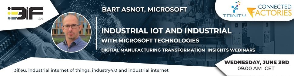 3IFconsortium's tweet photo. Azure IoT and Microsoft's Industrial developments - the Microsoft Azure IoT Reference Architecture in Industry. Process visibility and data security. From from traditional #maintenance and #industrialautomation to  #smartfactories. Register to https://t.co/2lZBDdEZ1a https://t.co/K4F4ryu0Po