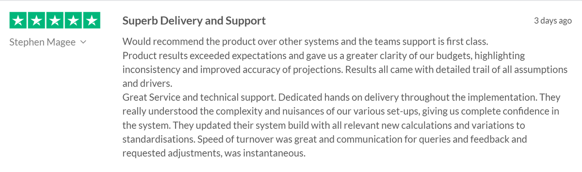 imp_software's tweet photo. We've always been committed to our customers, so receiving feedback like this is felt across the whole team.
#sbl #MATforecasting #MATBudgeting #CustomerService https://t.co/dy7XDebsk1