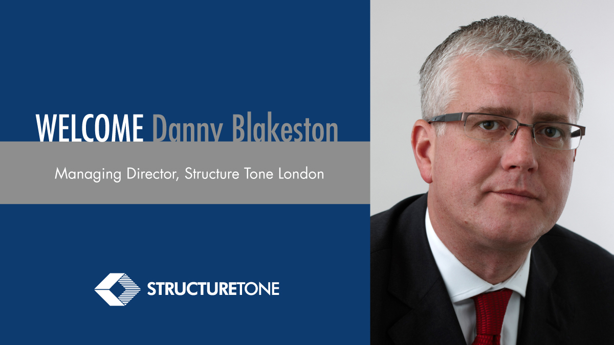 StructureToneUK's tweet photo. BIG NEWS! Danny Blakeston has joined our office as Managing Director. We’re delighted to have his help building on our legacy of strong local relationships and client service. Welcome, Danny! 
#London #construction #webuildgreatteams https://t.co/9VZtxQG24n