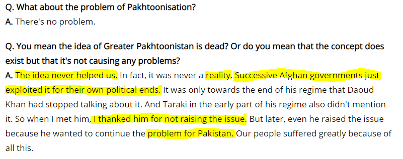 3. LAR AO BAR YAO AFGHAN & DURAND NARRATIVE1. Emotional attachment on the basis of race is very natural. Just remember 2 points here. Don’t forget the bacha khan baba interview to times of india 31 march 1980…he was very clear that how afghan leaders Exploit pakhtoons