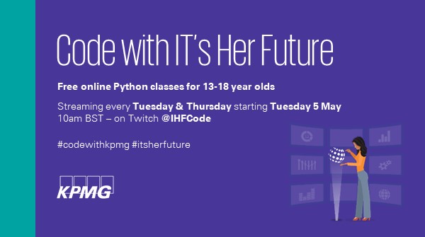 kpmguk's tweet photo. Does your child want to learn how to talk to computers? KPMG experts are teaching a programming course to beginners at 10am on Tuesdays &Thursdays at https://t.co/icqDB2Rl2U.
π©βπ» Join us for a fully developed computer science lesson for ages 13-18.
#ITsHerFuture #codewithKPMG https://t.co/apNQsLksO3