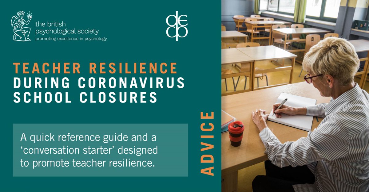 2. Whether schools are reopening more widely or not it's important right now to nurture teacher resilience. Our advice by  @SarahDuffield14 and  @edpsydan focuses on belonging, help seeking and learning - a great read for school leadersRead here:  https://bit.ly/2V9xrmq 