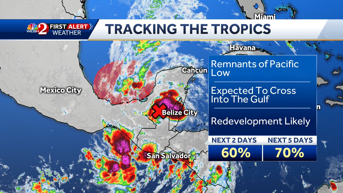 JasonTheNewsGuy's tweet image. RT @EricBurrisWESH: Just before 6, and I wanted to post about what more than likely will become the next named system in the tropics. This is now #Invest93, and one the entire gulf coast of the US needs to watch closely...