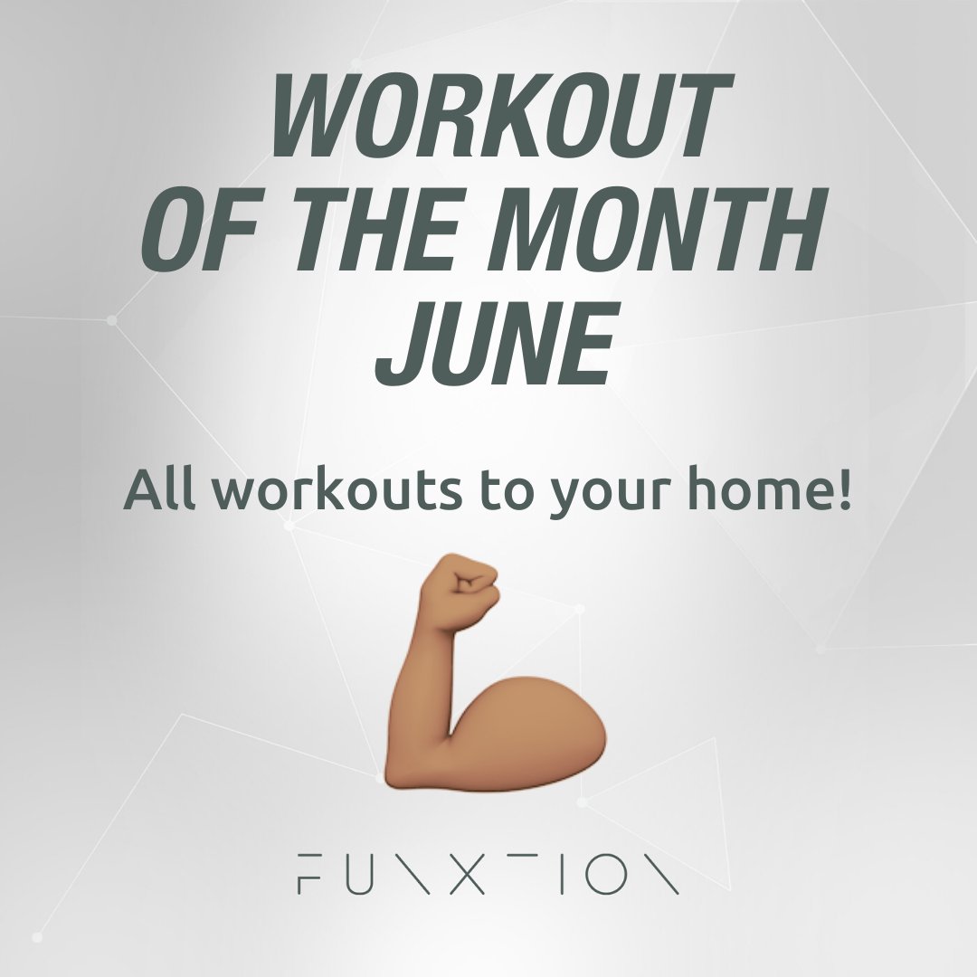 funxtion's tweet photo. 🙌Workout of the Month June🙌
Isn't your gym open yet? No worries! You can do all the Workouts of the Month at home! The Workouts will be posts one by one, so you can do them all and challenge your friends💪
#funxtion #fitness #workout #workoutmotivation #workoutofthemonth https://t.co/i7TMhFE4M6