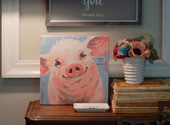 Look at this sweet face greeting you with hugs and kisses 😘 
Everyone loves this smile.

#children #play #hogs #kisses #love #farm #animals