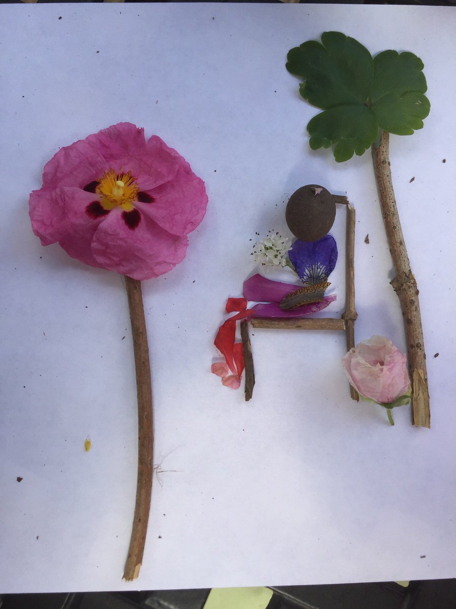 Sharonmoore01's tweet photo. @walmleyjssc Sammy’s art made from her findings on today’s p.e. colour hunt https://t.co/MnVMbW1QFW