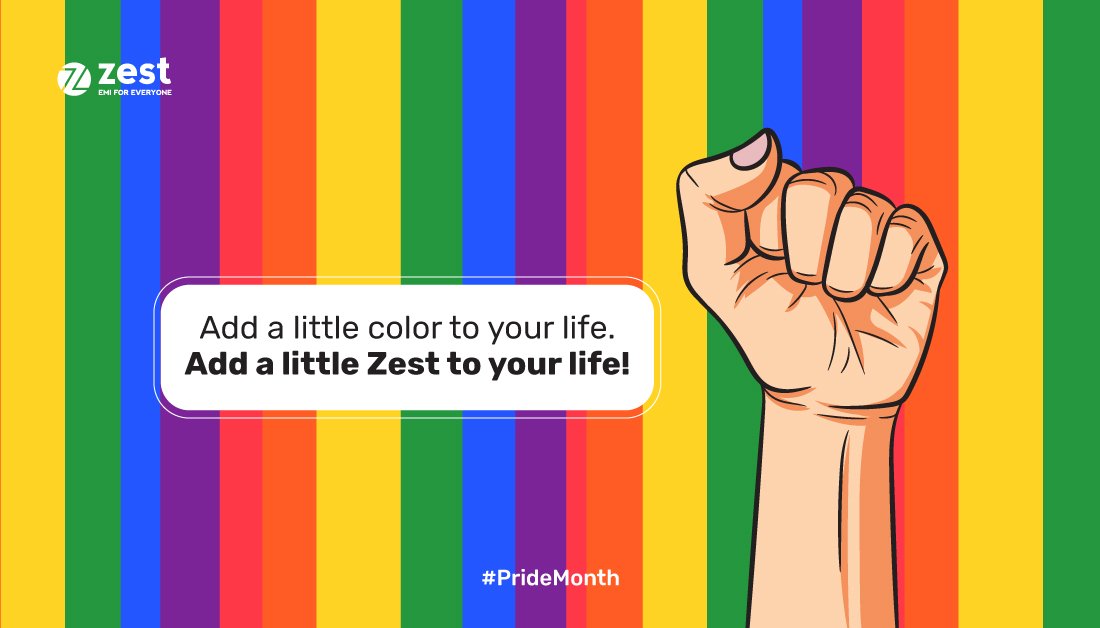 Let's respect the differences and celebrate love in all its shades and of every kind. Happy #PrideMonth. 

#LoveIsLove #Pride2020 #Section377  #Pride #ProudToBeMore #LGTBQrights

zestmoney.in