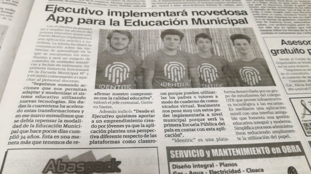 waismaan's tweet photo. ¡Que emoción! Muchas gracias @ElChubut. Desde @identiticapp nuestro objetivo es lograr que 🇦🇷 sea pionera en innovación tecnología dentro del sistema educativo para que todos los estudiantes del pais puedan disfrutar de una educación moderna. https://t.co/h4fskmQZsB