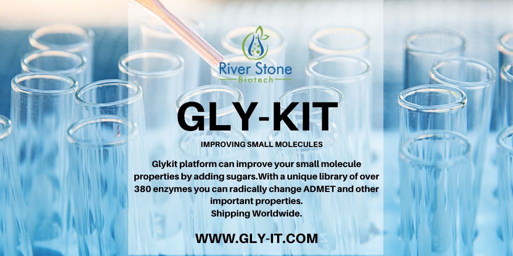 GlyKit's tweet photo. River Stone is a world-leader in the enzymatic glycosylation of small molecules. We offer advice on what glycosylation can (and cannot) do for you. #glycoslyation #bloodbrainbarrier #foodchemistry #receptorbinding #improvetaste #improvesolubility and more https://t.co/0KIS9SrvtW