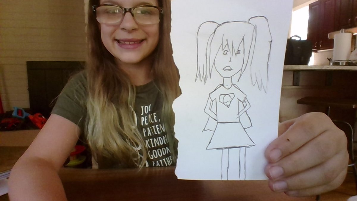 Check out this awesome superhero costume design one of our 4th graders created!