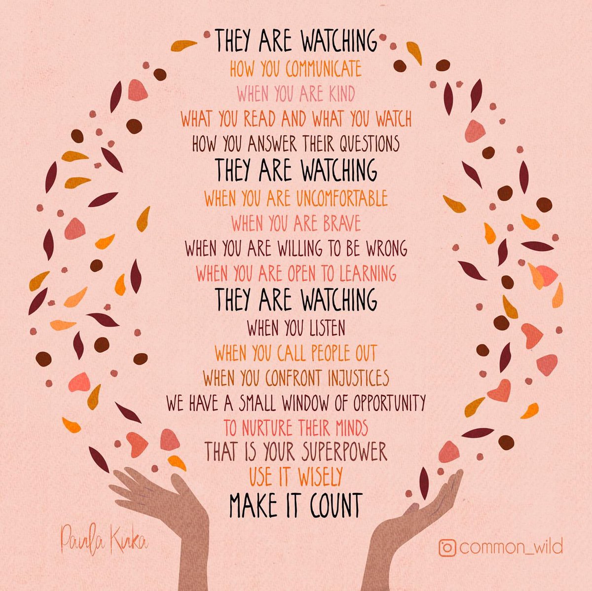 It is my responsibility to be multicultural, a safe ally, compassionate, and ethical for my students. We are modeling and they are watching...make sure we’re showing them what we want them to see! ☮️💟