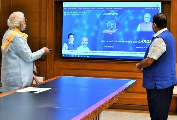Champions is a one-stop shop for MSMEs with an objective of helping MSMEs in the present difficult situation, helping them capture new opportunities &amp;  identifying MSMEs with a potential to become national &amp; International champions
champions.gov.in
#msmechampions #MSME