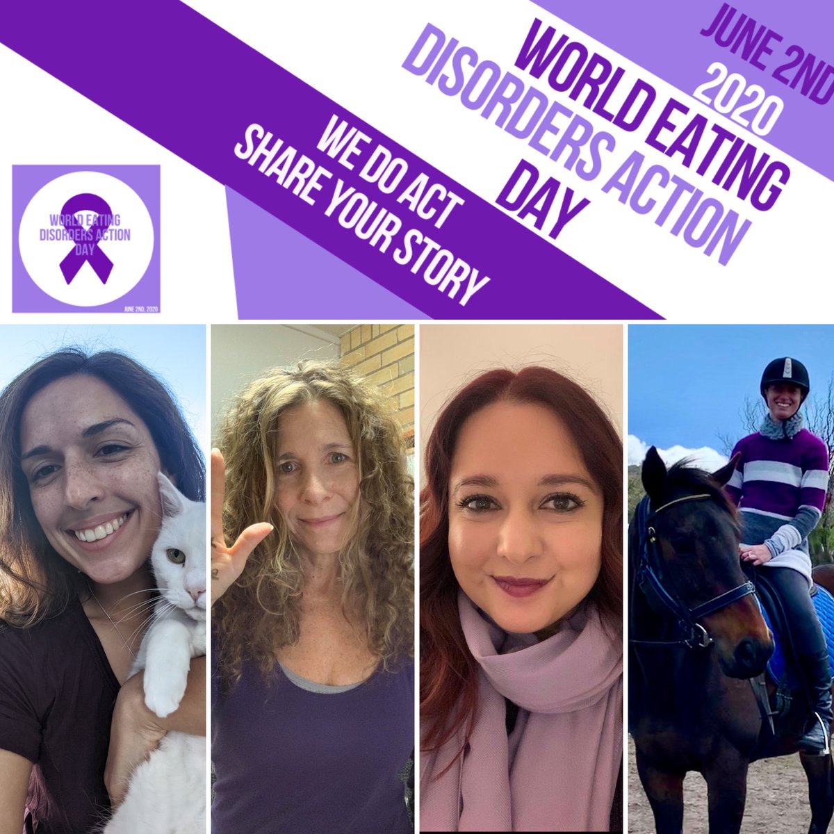 Tomorrow is World Eating Disorder Action Day. #showyourpurple to support the cause! 
#WEDAD #WeDoAct
