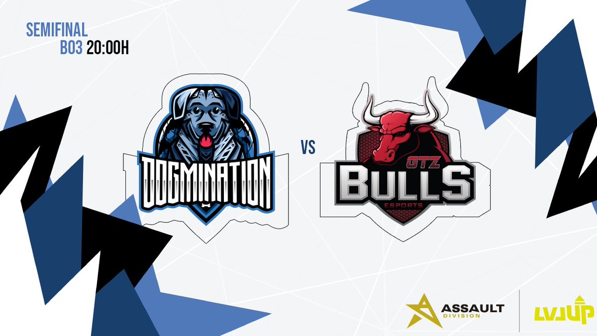 ¡SEMIFINAL!

Nos enfrentamos a <a href="/GTZBulls/">NPLAY GTZ Bulls</a> en la semifinal de la #AssaultDivisionLVPUP en un Bo3 el cual decidirá el equipo que llega a la final del playoff y por lo tanto gana la oportunidad de ascender, todo a las 20:00h.

📺Twitch.tv/llamasesports

#PureDogmination🐕