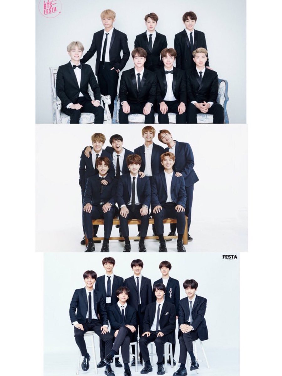 bonunzabonus's tweet photo. รูปครอบครัว 2014-2020 ปีนี้มาซะหวานเลย 😂💜💜💜💜💜💜 @BTS_twt #2020BTSFESTA https://t.co/I9vaSvCkQ2