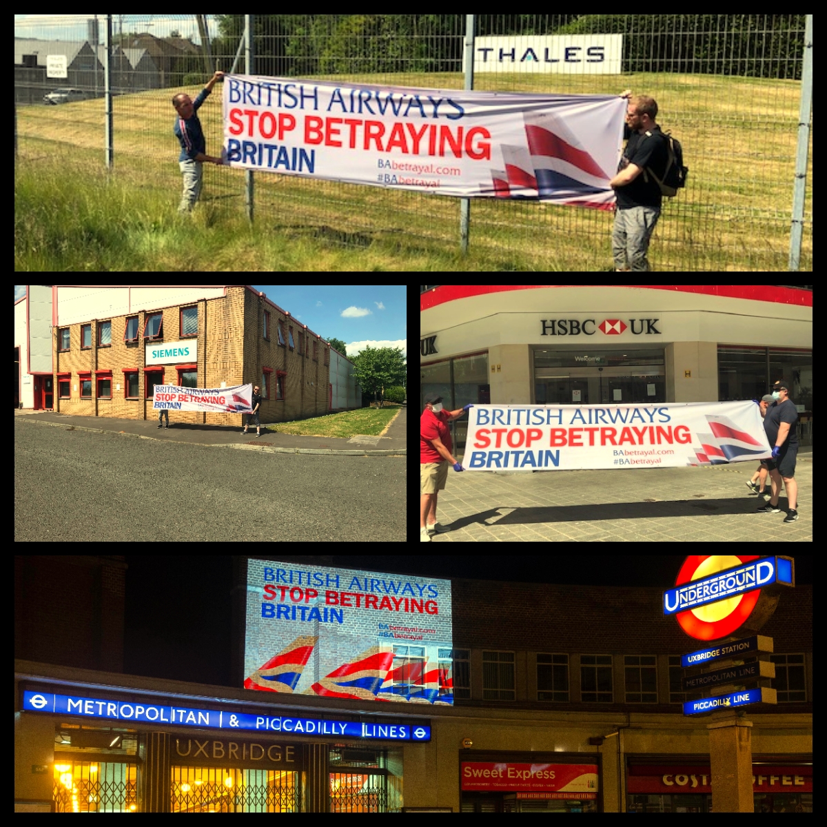 WorkerStrikeBck's tweet photo. Do @Siemens @SiemensUKNews @ThalesUK @thalesgroup @HSBC_UK as corporate clients think it's acceptable that @British_Airways are using #COVID19 to #fireandrehire their staff. #BAbetrayal https://t.co/YCAmI8V2Pg