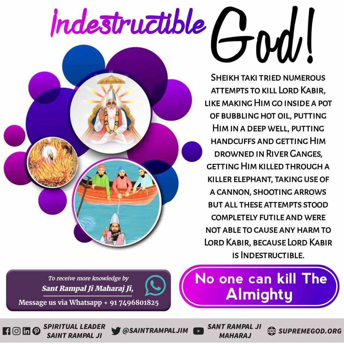 SandhyaVarma18's tweet photo. #Miracles_Of_GodKabir 
मृत लड़की को जीवित करना" 
शेखतकी ने कबीर साहेब को कहा कि अगर आप अल्लाह हो तो मेरी इस मृत लड़की को जीवित कर दो तब कबीर साहेब ने शेखतकी की मृत लड़की को जीवित कर किया था और उस लड़की का नाम कमाली रख दिया था। https://t.co/bj1ssSzg9b
