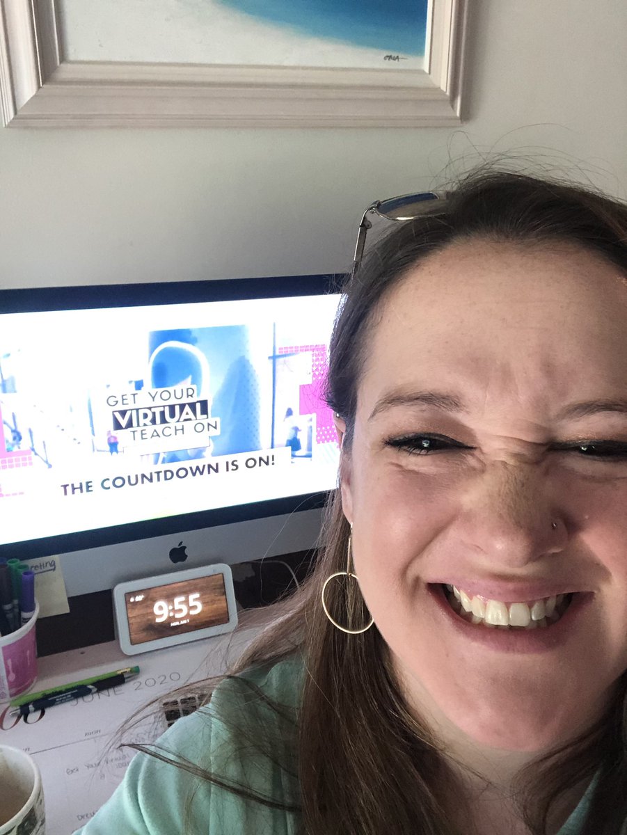 #GetYourVirtualTeachOn  I am so pumped about today and about the growing that will happen because of this experience!!! Let’s do this!