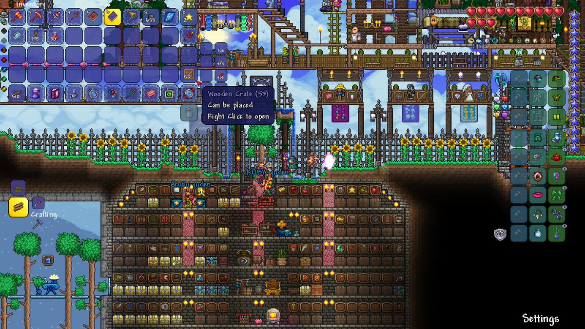 ジェットｐ Sur Twitter Terraria 今日の夜マルチ生放送は終了です 今日の私の動きはポーション作成所を簡易につくり 赤キノコ栽培所を作り あとは溶岩釣りのために地獄で餌集め 本日もコビーさんが釣ったクレートを開けましたがかなり良い結果が出ましたね