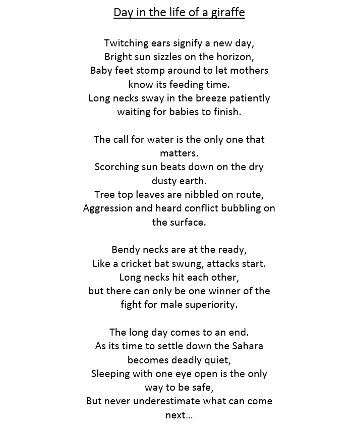 Hfchs Before Half Term In English Year 8 Were Looking At Animal Poetry The Last Task Was To Write A Poem From The Perspective Of An Animal Hfchsenglish T Co 2pxbh6fo