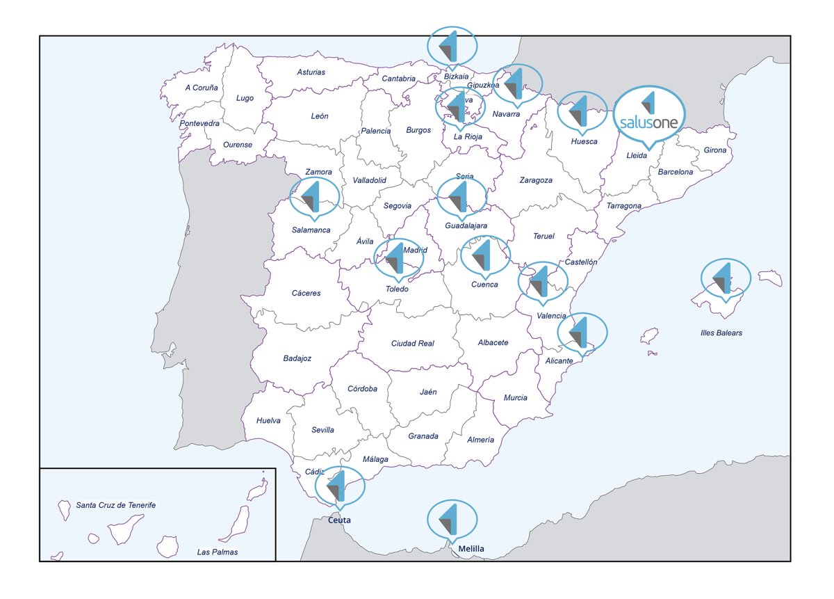 🚨Esta semana anunciamos varios Colegios de #Enfermería que darán acceso gratuitamente a todas sus enfermeras a #SalusOne
📌¿Qué Colegios se sumarán a los que aparecen en la imagen?😉