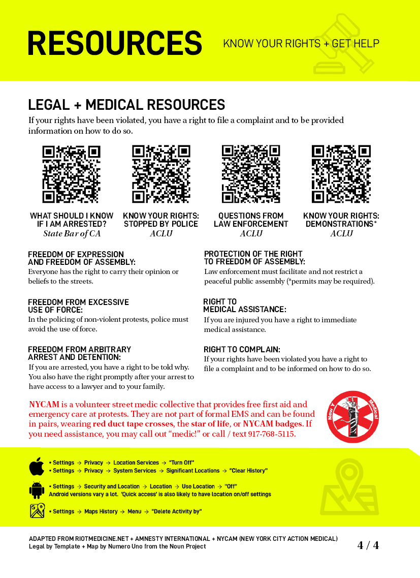 ProtestAid's tweet photo. Donate to bail funds around the US:  https://t.co/3j5dTz20ae

You can print and distribute this pamphlet online and at protests with these downloads (ADDED NYC VERSION): https://t.co/zcmGrlUexi

Nothing we post should be taken as official legal or medical advice. https://t.co/lVgfVoHzVQ