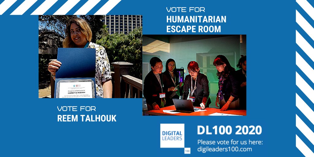 We’re so proud the work of <a href="/OpenLab_Ncl/">Open Lab - Newcastle University</a> has been nominated twice in the <a href="/DigiLeaders/">Digital Leaders</a> 100 list.

Vote for 👇

✅<a href="/ReemTalhouk/">Reem Talhouk</a> in the Young Digital Leader category 
✅Our escape room with the <a href="/ifrc/">IFRC</a> in the Cross-Sector Digital Collaboration category

digileaders100.com