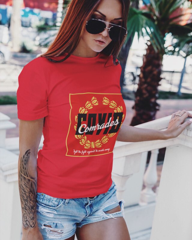 Covid Comrades available now at our store! thefifthpoint.com
.
#streetwear #fifthpoint #summer2020 #summervibes #summer #streetwearfashion #streetstyle #picoftheday #model #tshirt #tshirtdesign #redhairdontcare #red #streetwearbrand #instagood