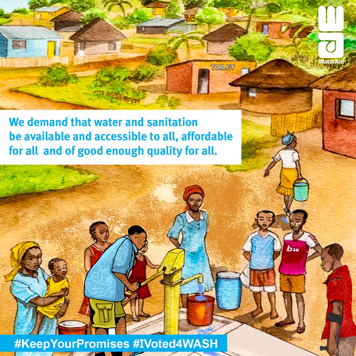 WaterAidNigeria's tweet photo. An investment by government of a little above โฆ 10, 000 per person to provide basic water, sanitation and hygiene services, in addition to preventing cholera, prevents the spread of infectious diseases, including #COVID19
#KeepYourPromises
#IVoted4WASH
#WASH4All
#Make4YearsCount https://t.co/0xVHY9n0DK