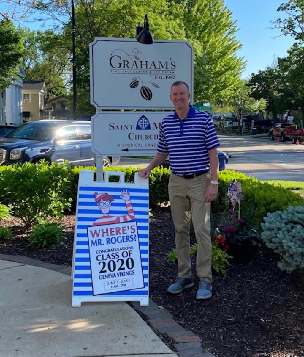 First day of “Where’s Mr Rogers?”! Follow the clues to claim your prize while enjoying your downtown. The hours to pick up your prizes are 11am - 2 pm. ⁦<a href="/GHS_ILathletics/">Geneva HS Athletics</a>⁩ ⁦<a href="/GHSBlueCrue/">GHS Blue Crue</a>⁩ ⁦<a href="/GHSPTOInfo/">GHS PTO</a>⁩ ⁦<a href="/GHS_BBasketball/">Geneva High School Boys Basketball</a>⁩ ⁦<a href="/GHS_girls_bball/">GHS Girls Basketball</a>⁩