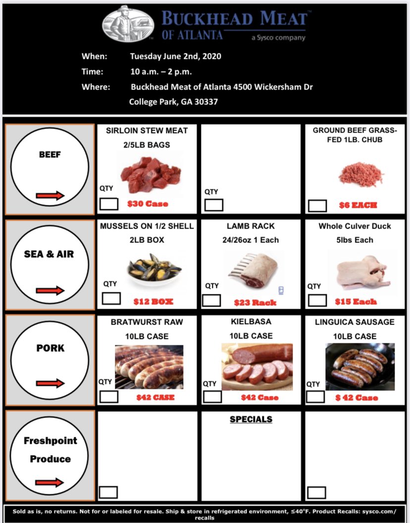 Join us this Tuesday for a chance to get your hands on the best proteins in the business!  Seafood, Steak, &amp; more!
-10-2PM
-4500 Wickersham Dr in College Park
-No Cash