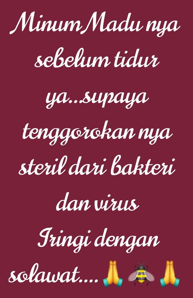 #newnormal2020 #hampersmadu
#bingkisanmadu #Parcelmadu #madumurni
#maducerana #madumellifera
#madutrigona #madudorsata
#maduhutan #rawhoney
#honey #purehoney #madupahit #maduhitam #herbal #emponempon #madusarang #honeycomb

WA 087825228194