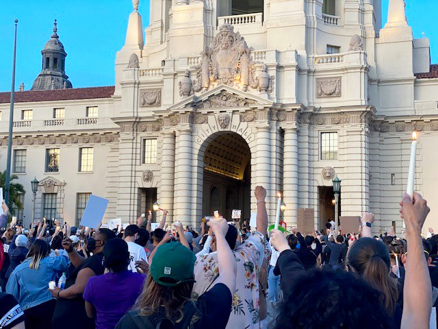 We thank the hundreds of community members who gathered in front of City Hall last night in passionate, nonviolent protest. Thank you for honoring and respecting the memory of those we’ve lost to improper policing, and allowing your calls for justice and change to be heard.