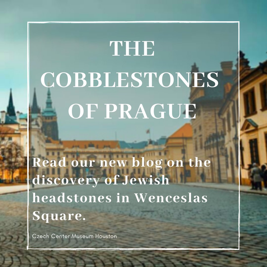 CzechCMHouston's tweet photo. Read our recent blog on the recovery and restoration of Jewish headstones used as cobblestones in Wenceslas Square.
#czechcentermuseumhouston #Houston #tx #Prague #blog #history #WenceslasSquare #Jewishhistory #Jewish #headstones #streetsofPrague #Czechia #restoration #museum https://t.co/FJ8RDL7B2x
